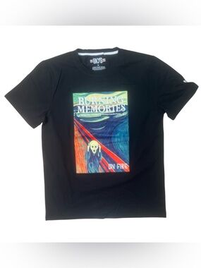 Sz M Bkys Black 'Burning Memories' Graphic Tee